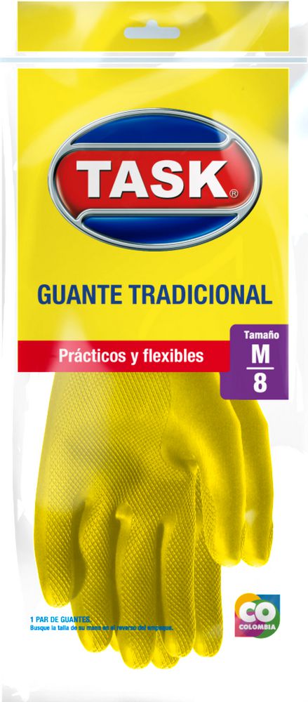 guante tradicional task talla m